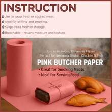 Peach Butcher Paper Roll – Meat Smoking Wrapping Paper 45cm X 1500cm - Brown - View 2