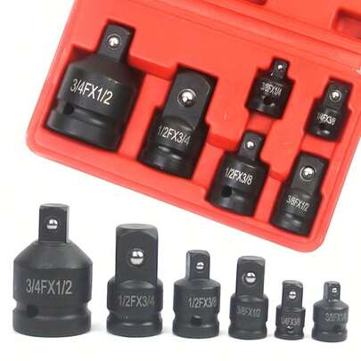 6-teiliges Universal Industrie-Pneumatik-Adapter-Set - Schwer-Duty & Schnell-Verbinden - Perfekt für alle Druckluft-Werkzeugsysteme, DIY, Automotive & professionelle Anwendungen