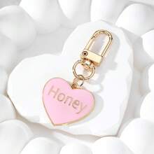 1-4pcs Minimalist Casual Imitation Shopping Bag Keychains, Round Letter & Honeycomb Print Keychains, Wavy Shopping Cart Design, Holiday Party Gifts, Suitable For Daily Use On Bags, Phones And Cars - Multicolor - View 24