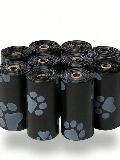 150pcs Black Pet Waste Bags, Portable, Cleaning Type, Suitable For Cars, Small Trash Cans, Replaceable Trash Bag Liners, Pet-Specific Trash Bags, Leak-Proof Pet Waste Bags, Suitable For Walking Dogs Outdoors, Smart Outdoor Pet Waste Bags. Applicable To Security, Industry, Municipal Services, Healthcare, Institutions And Other Scenarios.