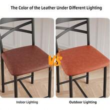 Conjunto de taburetes de bar de 4 piezas, Sillas de bar de altura del contador de 22 pulgadas / 26 pulgadas con espalda, Sillas de comedor tapiceadas con asiento acolchado, Cojín grueso, Tabernos para la isla de la cocina, Contador de apartamento, Bar del comedor - 26 pulgadas - Ver 2