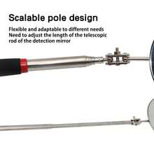 50mm 360° Folding Inspection Mirror, Rotating Reflector, Universal Car Repair Tool Accessory, Telescopic Underbody Inspection Mirror QCP4 - 1 - View 4