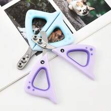 Bộ dụng cụ cắt móng cho mèo và chó, có hai lỗ tròn, bao gồm kìm cắt móng và dũa móng. - Xem 3