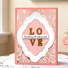 创意标签背景框模具，DIY剪贴簿相册和压花模板，贺卡制作工具，卡片纸切割工艺品，礼品卡制作模板模切。 - 銀色 - 查看 10