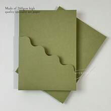 NIEWSPECIAL 10张/套婚礼邀请卡套装，适用于订婚、15周年纪念、生日、洗礼等场合，简约风格邀请函信封，5*7英寸邀请卡，DIY邀请函，可定制口袋 - 款式A - 查看 6