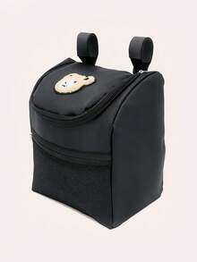 1个婴儿推车收纳袋，可爱小熊图案，多功能尿布收纳盒，大容量，妈妈必备 - 彩色 - 查看 14