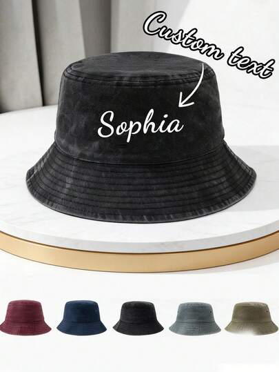 כובע דלי מותאם אישית, כובע שמש לחוץ, כובע, כובע קמפינג, אופנתי, יוניסקס, מעודן, מותאם אישית, קז'ואל, רב-תכליתי, מתאים לפעילויות חוץ, טיולים, קניות. מתנה מושלמת למשפחה, חברים, חברה שלך, קשישים, מתנת יום האם.