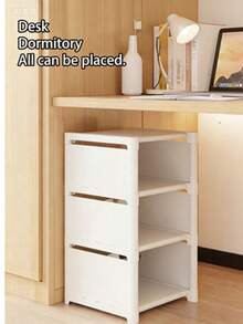 1pc Multi-Tier Shoe Rack, Simple Home Entryway Storage Organizer, Space-Saving Shoe Cabinet For Small Apartments - Multicolor - View 6