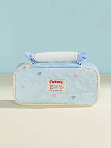 1pc Cute Rabbit Design Pencil Case, Upright Open Multi-Pocket Desk Stationery Box, Soft Pouch For Calculator, Notebook And Pens - Suitable For School, Office And Travel - For Students, Professionals, Men And Women - Multicolor - View 14