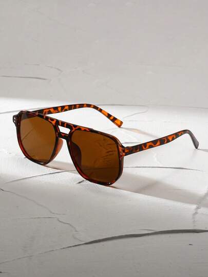 1pc Sporty Outdoor Y2K Vintage Fashion Glasses For Driving, Travel And Beach For Men In Summer Shades Accessories Beach Accessories Glasses Shades Looks Street Style And Suit For Sweater Jacket Sweatshirt Hoodie Leather Pants And Cargo Pants