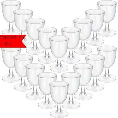 1pc Detachable Bottom Party Champagne Glass, Stackable & Reusable, Unbreakable, Durable, Ideal For Outdoor Gatherings, Weddings And Picnics