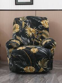 Bộ 4/6/8 vỏ bọc ghế thư giãn in họa tiết, vỏ bọc ghế thư giãn đa năng dùng được cả bốn mùa cho văn phòng, phòng khách, trang trí nhà cửa, có thể giặt máy. - Vàng - Xem 5