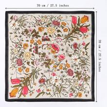 4pcs Satin Square Headscarves - 27.5 Inch Satin Headwraps For Women - Multicolor - View 2