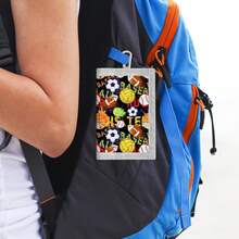 Football Style Printed Tri-Fold Wallet, Ideal Gift Choice - Multicolor - View 4