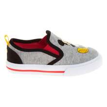 Disney Mickey Mouse Slip On Canvas Sneakers Toddler Boys' Casual Wear Play Ready Comfort Fit (Toddler Sizes 5-10/ Little Kids Sizes 11-12) - 紅色 - 查看 2