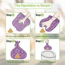 Strawberry Scented Pet Waste Bags, Pink Strawberry Trash Bags, Purple Strawberry Heart Pet Waste Bags, Portable Pet Poop Bags With Strawberry Fragrance, Pet Valentine's Day Gift - Multicolor - View 4