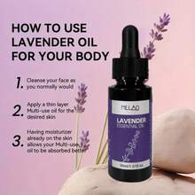 MELAO 100% Pure Lavender Essential Oil - 30ml Natural Aromatherapy For Relaxation, Sleep & Stress Relief - Lavender - View 6