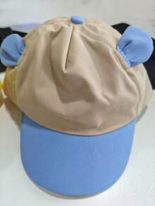 1pc Toddler Boys/Girls Baseball Cap, Soft Sunshade Hat With Cute Bear Ears, Adjustable Children Baseball Cap - Baseball Cap - View 10