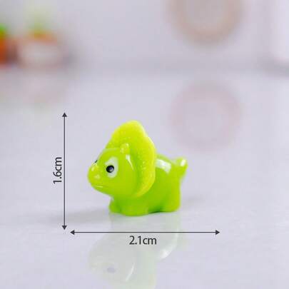 30pcs/62pcs,Cute Mini Triceratops Figurines,Kawaii Desk Decor, Micro Landscape Ornaments, Premium Resin Crafts