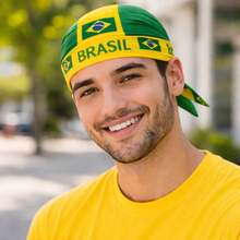 Unisex Bandana Hat Brazil World Cup Fan - Estándar - Ver 6