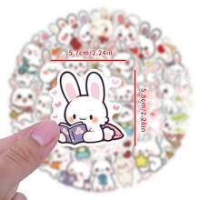 60pcs New Easter Cartoon Rabbit Stickers, Suitable For Decorating Skateboard, Luggage, Helmet, Refrigerator, DIY [Actual Quantity May Vary Slightly Or Have Duplicates] - Rabbit Stickers - View 3