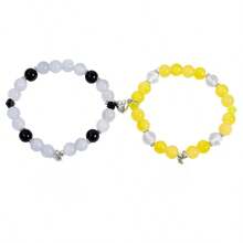 2条/套磁性友谊手链，卡通人物手链，男女通用，节日/情人节/新年礼物 - 彩色 - 查看 2