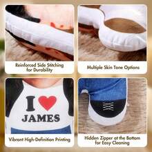1pc Customized Pillow - Personalized Face Cushion, Multiple Styles Available. Unique, Breathable Customized Gift Suitable For Her, Him, Boyfriend, Girlfriend, Dad, Mom, Family, Friends, Anniversary, Mother's Day, Birthday, Valentine's Day, Christmas, Halloween, Graduation, Father's Day, Wedding, Housewife, Sofa, Bed, Car, Tea Room, Bedroom, Bathroom, Living Room, Dining Room - 5 - View 4