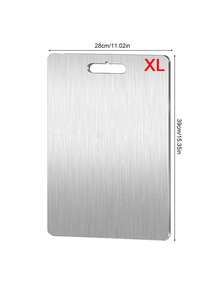 3pcs/1pc Stainless Steel Cutting Board, Stainless Steel Kitchen Chopping Board For Meat, Fruit And Vegetable, Kitchen Set - Silver - View 10