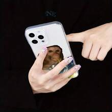 Funny Phone Case,Ugly Phone Case Monkey Painted Anti-Drop Phone Case Compatible With Iphone 14 Pro Max, 13 Pro, 11 Pro, 12, XR, XS - Clear - View 7