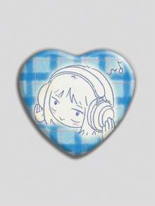 Cute Heart-Shaped Badge, Classic Fashion Badge/Brooch, 2D Flat Design, High-Quality Metal Accessory, Suitable For Decorating Clothes, Hats, Backpacks, Funny Gifts For Friends, Classmates, Colleagues, Family Members - Multicolor - View 5