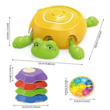 Bộ đồ chơi thăng bằng hình ếch kèm nhạc gồm 1 bệ thăng bằng hình ếch, 4 viên đá thăng bằng nhiều màu sắc và một con quay trò chơi. Có hiệu ứng ánh sáng và âm thanh. Đồ chơi giáo dục giác quan dành cho trẻ em, phù hợp cho bé trai và bé gái từ 3 tuổi trở lên. - Nhiều màu - Xem 10