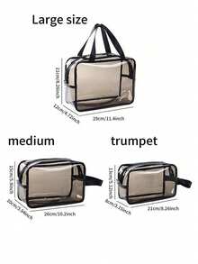 单层化妆包，旅行收纳包，化妆刷包，洗漱包，透明单层化妆包，PVC材质，手提袋，化妆品收纳包，沙滩包，旅行必备品。 - 彩色 - 查看 4