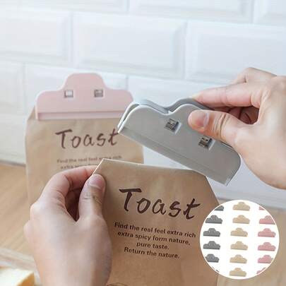 3/6/18 قطعة مشابك بلاستيكية للسحاب - مشابك تخزين مطبخ كبيرة محمولة لإغلاق أكياس الخبز والوجبات الخفيفة والأطعمة | مشابك قوية وسهلة الاستخدام، تنظيم المنزل، حل تخزين الأطعمة | ملحقات مطبخ حديثة | بلاستيك متين