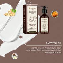 100毫升生姜根椰子油洗发露 | 三重植物萃取配方：生姜根提取物+椰子油+柠檬皮油。滋养发根，强韧发丝，改善细软稀疏发质，预防脱发。清新活力香氛。纤细瓶身设计，方便旅行携带。 - 深紫色 - 查看 4