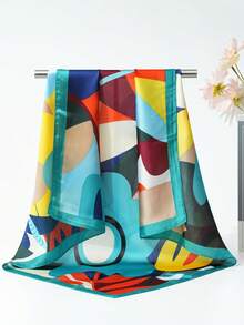 4pcs Satin Headband/Headscarf/Hair Wrap - 27.5 Inch Satin Square Headscarf For Women - Multicolor - View 7