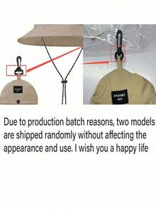 1Pc Unisex Foldable Outdoor Bucket Hat, Waterproof Quick-Drying Bucket Hat, Summer Breathable Outdoor Hat Is Suitable Fishing, Mountaineering, Hiking, Traveling, Camping, Vacation Graduation - Khaki - View 11