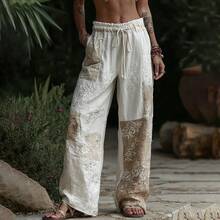 European Size Versatile And Comfortable Halloween Women's Cotton-Linen Casual Wide-Leg Pants, Digital Print, Loose And Versatile - CKU-uTYEW45 - View 12