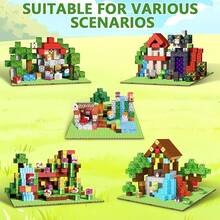 4pcs Colorful Base Plates, Used To Stabilize And Support Building Blocks, Compatible With Magnetic Building Blocks, Creative Construction Toy Playset, Holiday & Birthday Gift For Boys & Girls 3+ Years Old - Multicolor - View 4