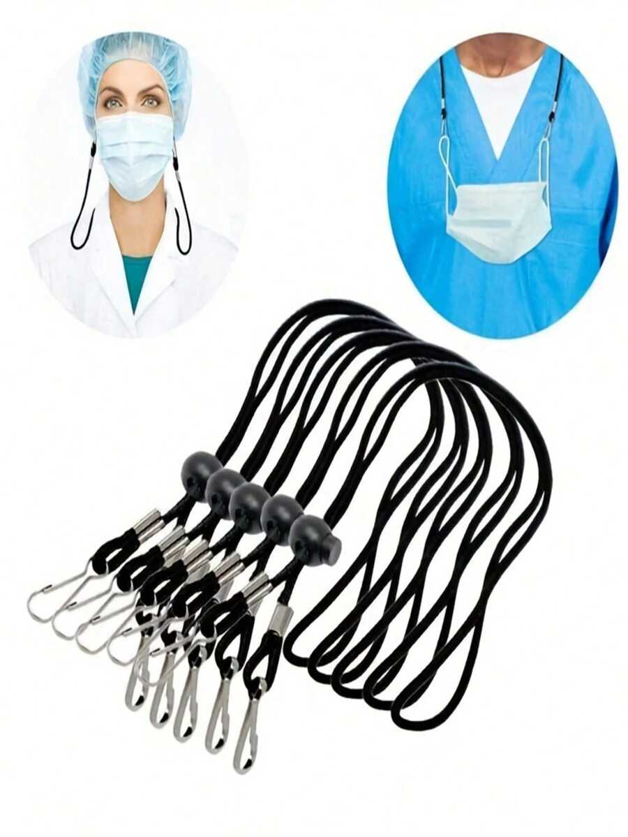 3-6pcs Adjustable Mask Lanyard, Face Mask Extender, Ear Savers, Mask Strap Holder, Sunglass Retainer Strap Practical Strap - View 1