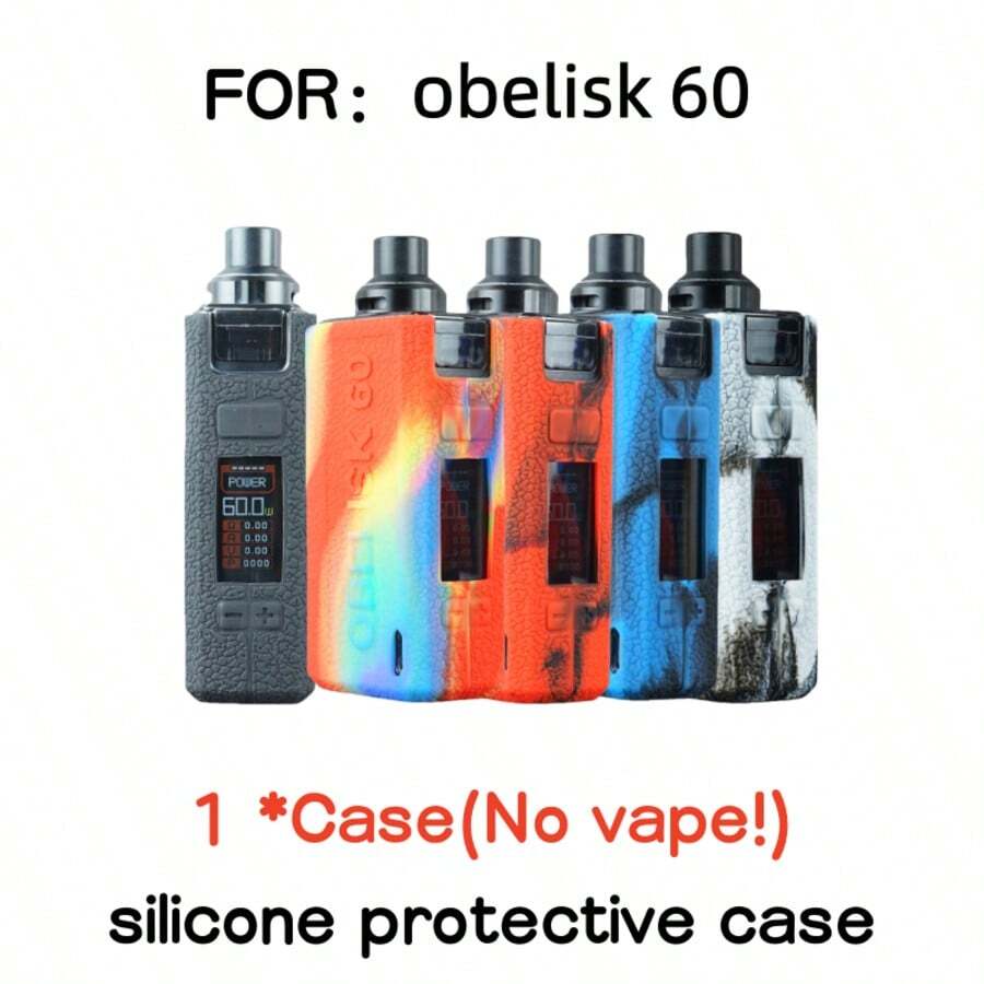 Smooth Texture Personalized Protective Silicone Case, Liquid Silicone Protective Cover, Soft Touch Anti-Fall Anti-Dust, Exquisite Protective Shell, Christmas Gift For Obelisk 60 - Multicolor - View 1