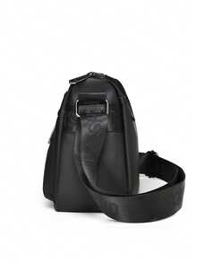 1pc New Men's Casual Sling Bag, Simple Business Travel Shoulder Bag, Outdoor Crossbody Bag, Commute Small Messenger Bag - Multicolor - View 10