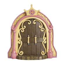 Wooden Fairy Door Decor, Creative Fairy Tale House Home Decor, Desktop Micro Landscape Ornament For Garden - B - View 6