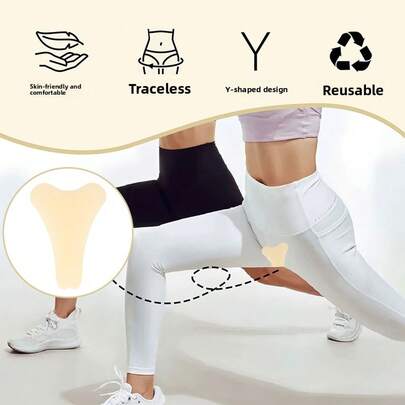 Triangle Area Yoga Pants Anti-Embarrassment Invisible Patch, Fitness Pants Privacy Patch, Swimming And Hot Spring Hygiene Patch To Protect Private Areas