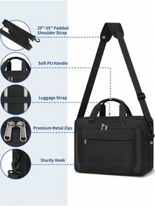 NEWHEY Roll Top Casual Backpack, Outdoor Travel Roll-Up Cover Daypack, Camping - Black - View 5