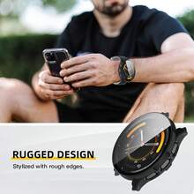 Venu 3/Venu 3S Hard PC Protective Case With Tempered Glass Screen Protector, Smart Watch Bumper Shell Protective Accessories, Black/Transparent, Ultra-Clear, Scratch-Resistant, Easy To Install, Fashion Watch Accessories For Men And Women - Multicolor - View 8