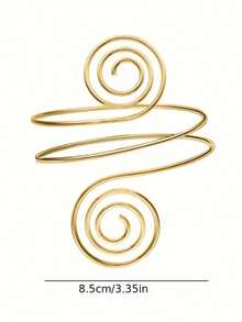 4件套女士臂环装饰，简约风格臂环手镯，可调节螺旋臂环 - D006 - 查看 2