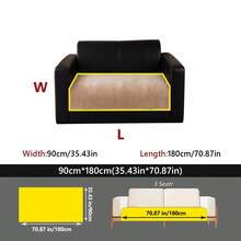 1 pieza Funda de sofá antideslizante de terciopelo para todo el año - Elástica, a prueba de mascotas, disponible en varios colores - Caqui - Ver 17