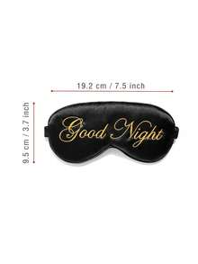 1pc Silk Sleep Eye Mask, Soft Blackout Eye Mask With Adjustable Strap, Eye Cover For Women And Men - B - View 8