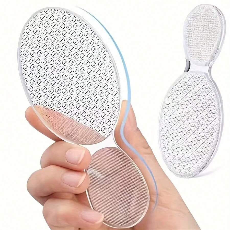 Foot Care Callus Remover! Really Effective! Amazing! 8-Shaped Transparent Foot File With Storage Box!