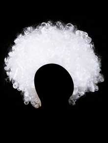 1件万圣节/圣诞节服装道具，小丑假发爆炸头套 - 彩色 - 查看 11